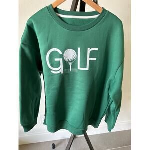 Curvy Plus XXL Green Golf Ball Sweatshirt New - Never Worn